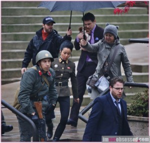 James Franco & Seth Rogen Film 'The Interview' In Vancouver