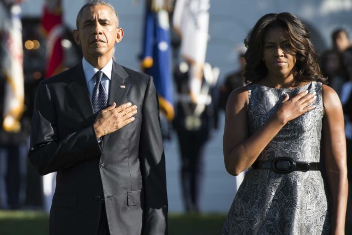 Obama leads US in moment of silence on 9/11