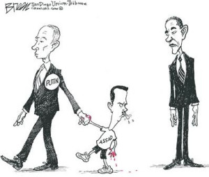 Putin walking Asad away from Obama-www.jatirkhantha.com.bd