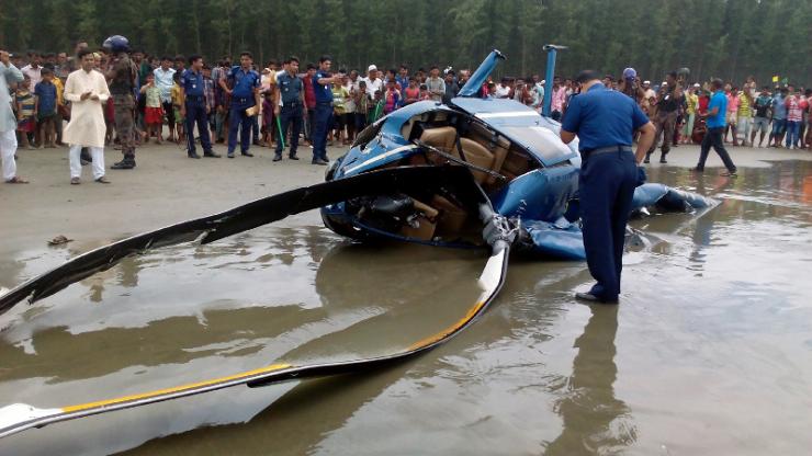 আকাশের হেলিকপ্টার ঢাকা যাবে ট্রাকে