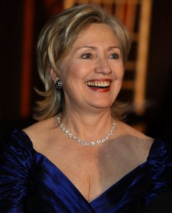 Secretary of State Clinton smiles during the American Ireland Fund's 18th Annual National Gala in Washington