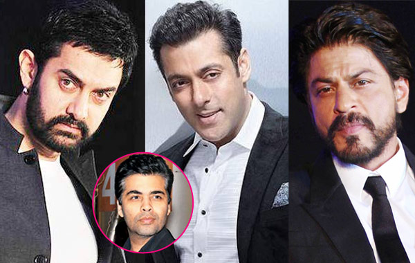 Karan Johar Wants Shah Rukh-Salman & Aamir Khan to Star in a Homosexual Film