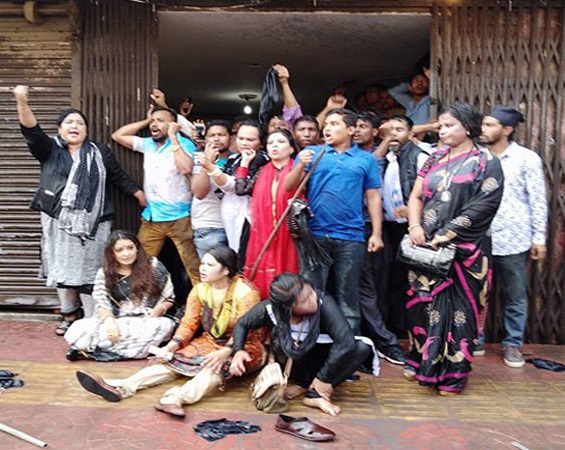 বিএনপি’র কালো পতাকা’ কর্মসূচিতে জলকামান
