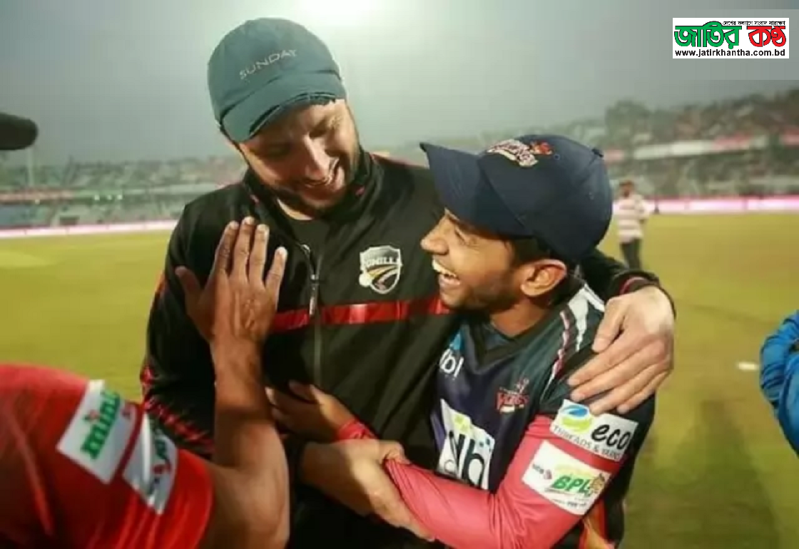 সাবাস আফ্রিদি-কিনল মুশফিকের ব্যাট