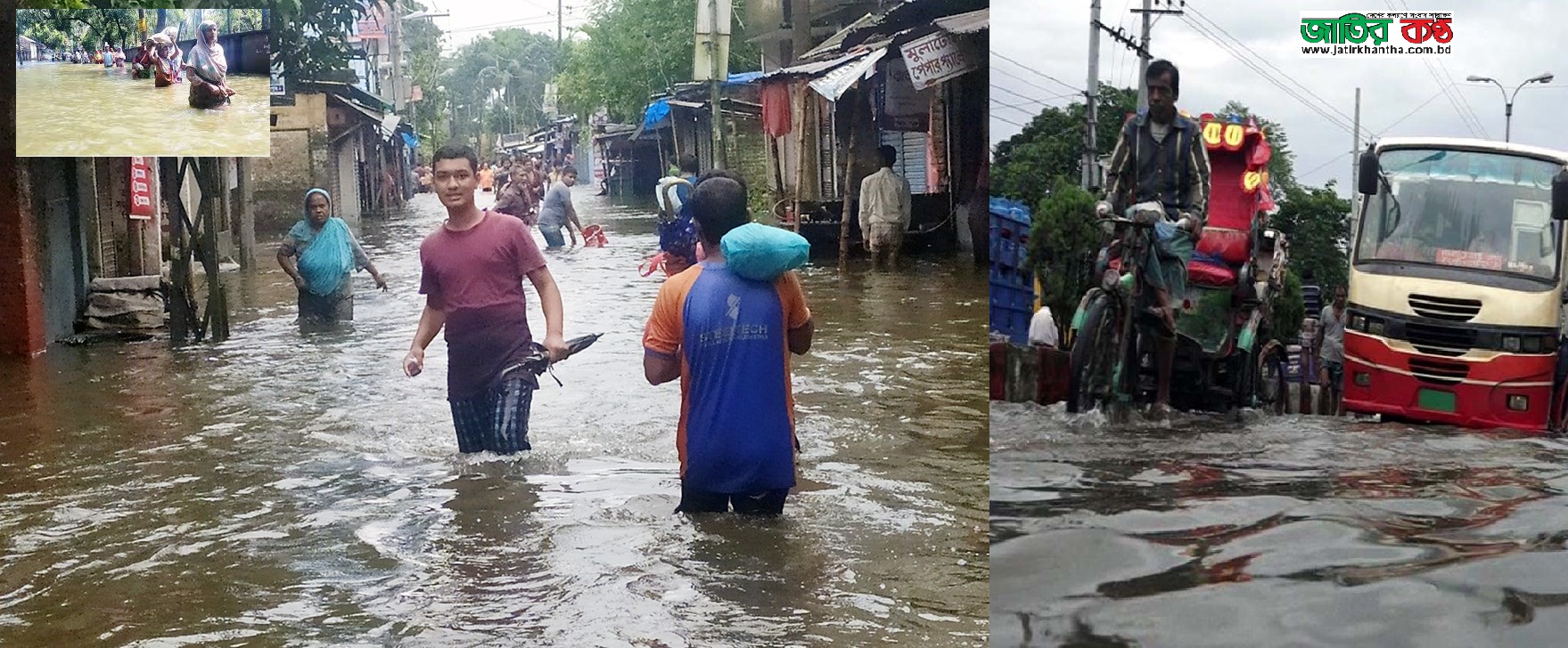 উত্তরের ৫জেলায় থৈ থৈ পানি
