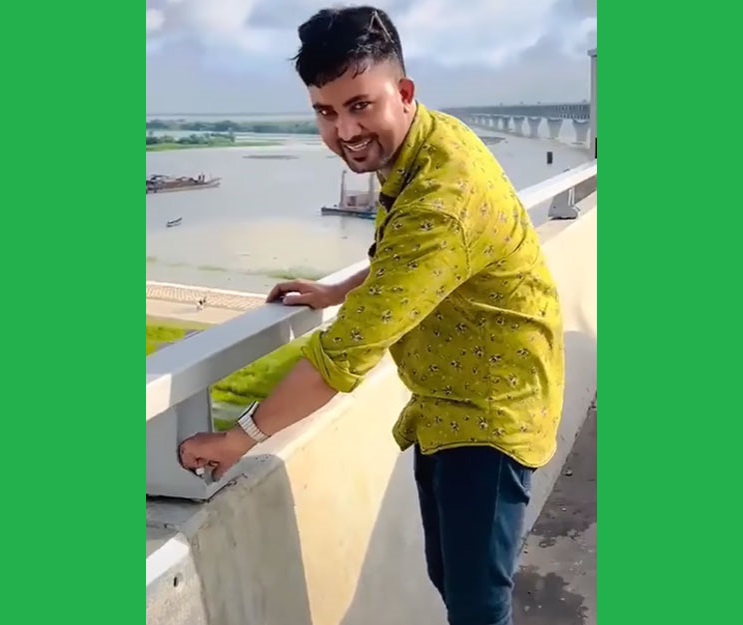 পদ্মা সেতুর নাট খুলে টিকটকার তালহা পাকড়াও