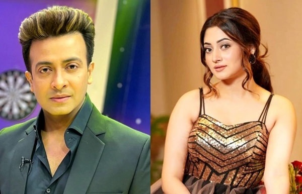 শাকিব গ্যাড়াকলে পূজা ত্রিশূলের মধ্যে-