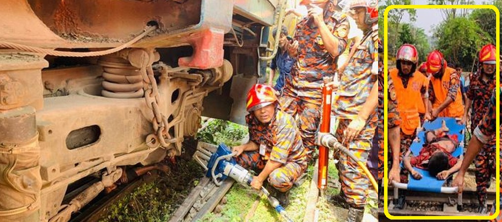 ক্যান্টনমেন্ট স্টেশনে ট্রেন ইঞ্জিনের নিচে শিশু