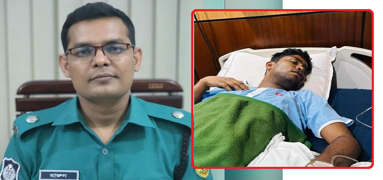 আজরাইলের মত পিটিয়েছে এডিসি হারুন-বুটের লাথিতে হাসপাতালে দুই ছাত্রলীগ নেতা