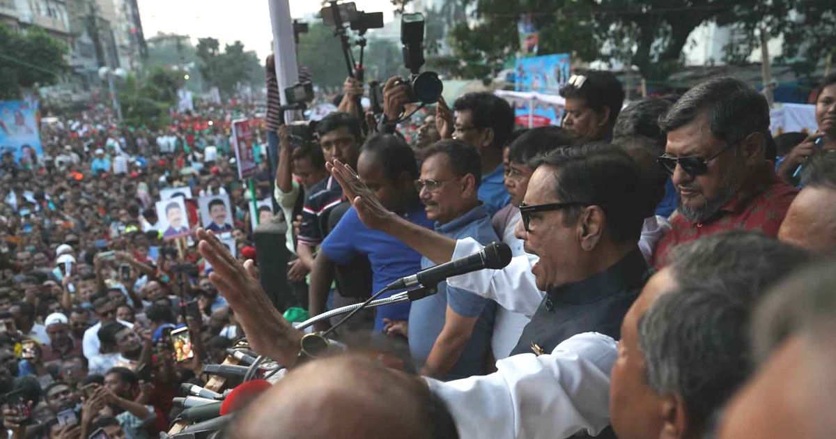 নৈরাজ্যে’র হরতাল ঠেকাবে শান্তি সমাবেশ-আমি ঘোষণা দিচ্ছি কেউ মানবে না হরতাল:কাদের