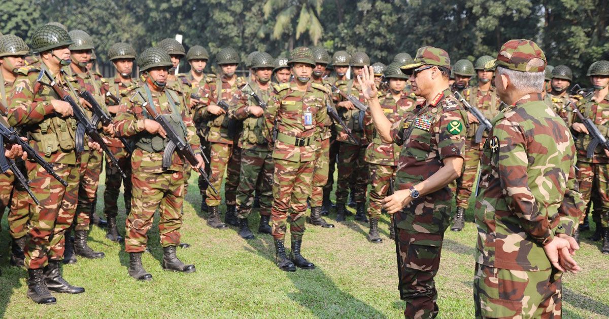 ‘ইন এইড টু দি সিভিল পাওয়ার’ পরিদর্শনে সেনাপ্রধান