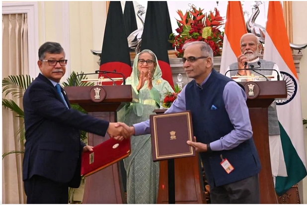 নতুন সমঝোতা ঢাকা-দিল্লি-সম্পর্ক জোরদারে৭টি স্মারক সই