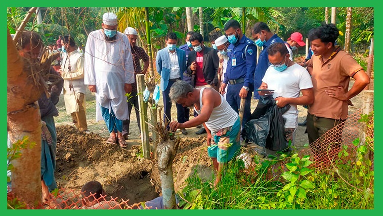 ১১ বছর পর শিবিরকর্মীর লাশ উত্তোলন-মৃতদেহে মিলল বুলেট