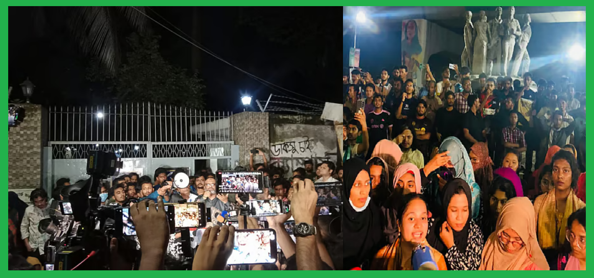 ছাত্রদলের কমিটি-মধ্যরাতে উত্তাল ঢাবি শিক্ষার্থীরা