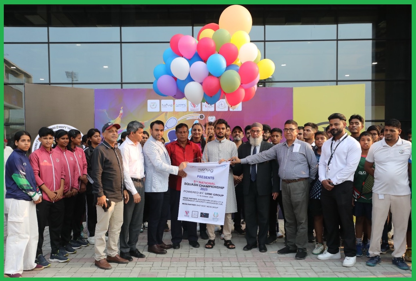 বসুন্ধরা স্পোর্টস সিটিতে স্কোয়াশ চ্যাম্পিয়নশীপ উদ্বোধন করলেন যুব ও ক্রীড়া উপদেষ্টা