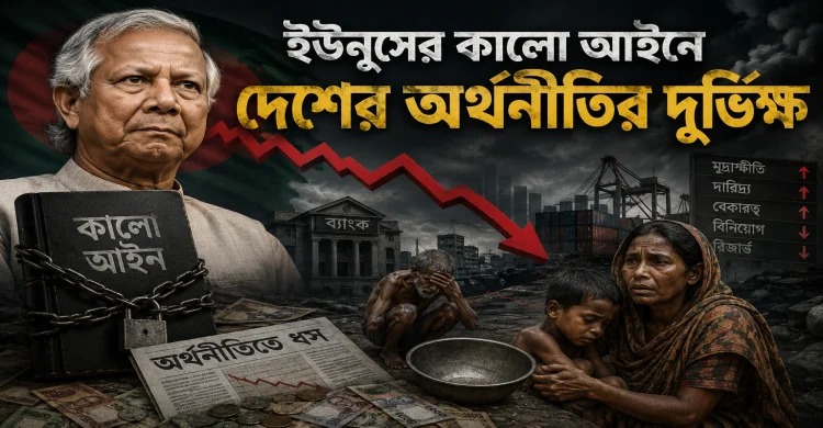দেশে অর্থনীতির দুর্ভিক্ষ নামিয়েছিল ইউনূসের কালো আইন 