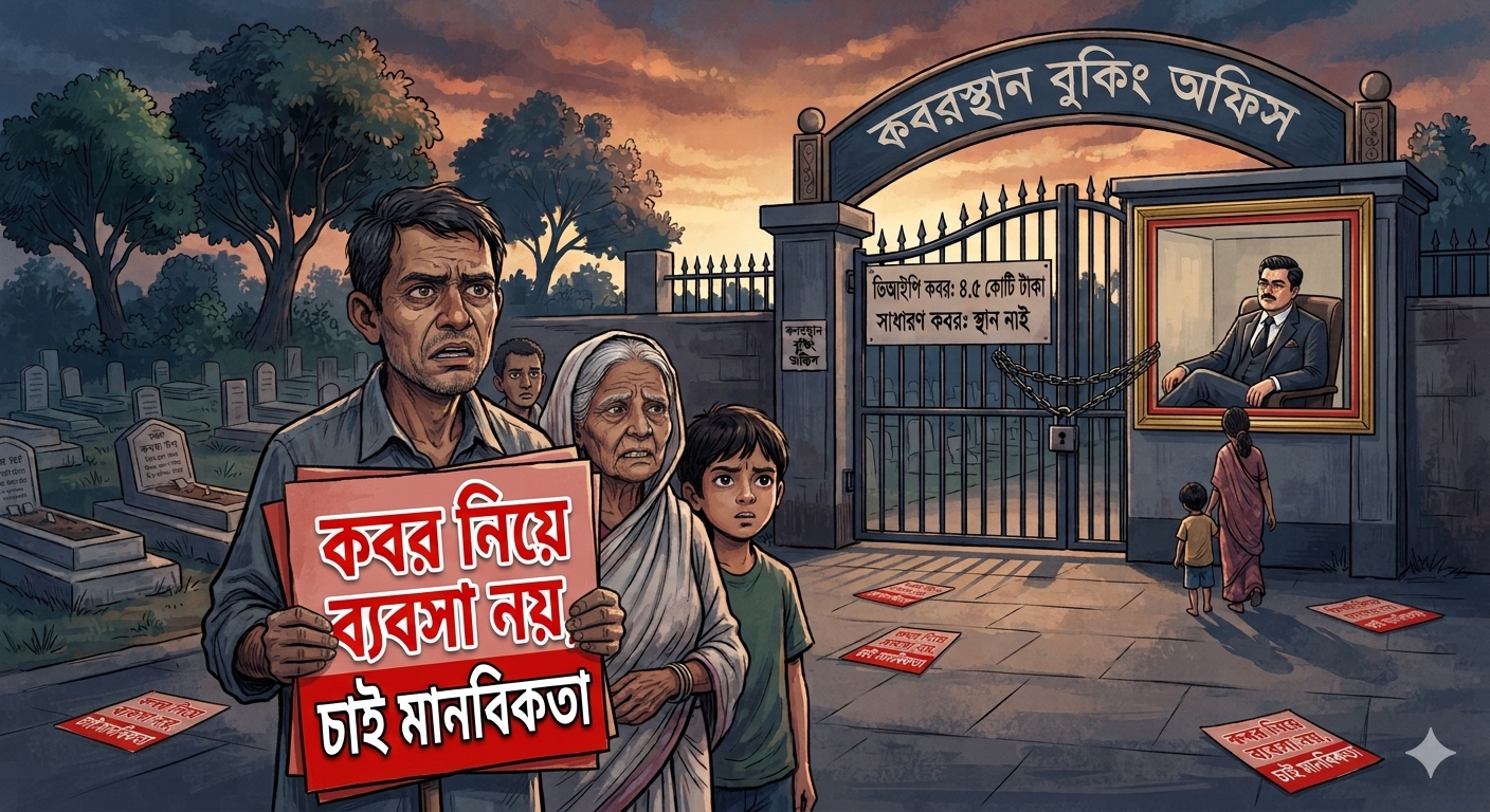 কবর নিয়ে ব্যবসা নয় চাই মানবিকতা
