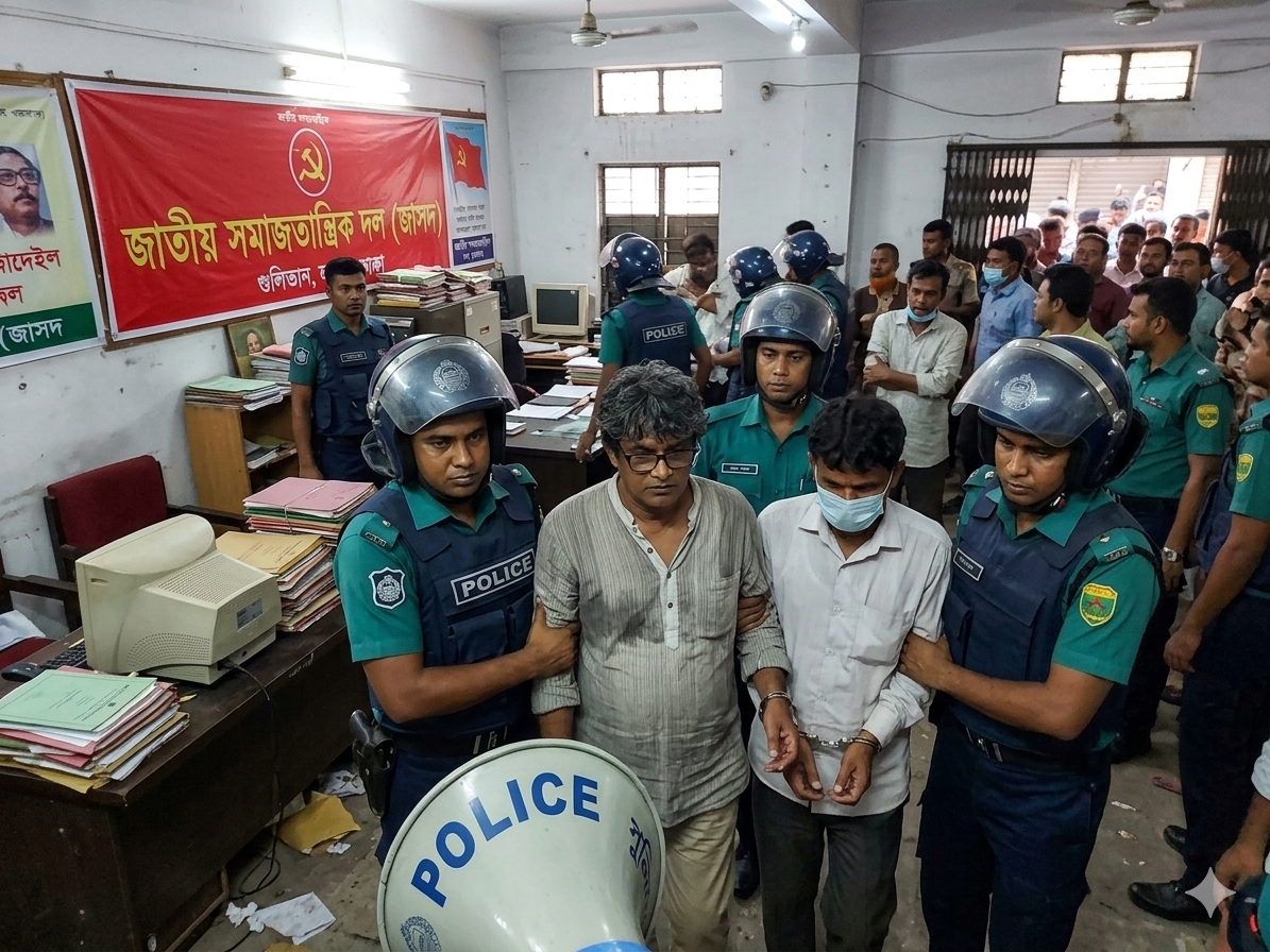 ৩ শতাধিক জাসদ পাকড়াও রাজধানীতে