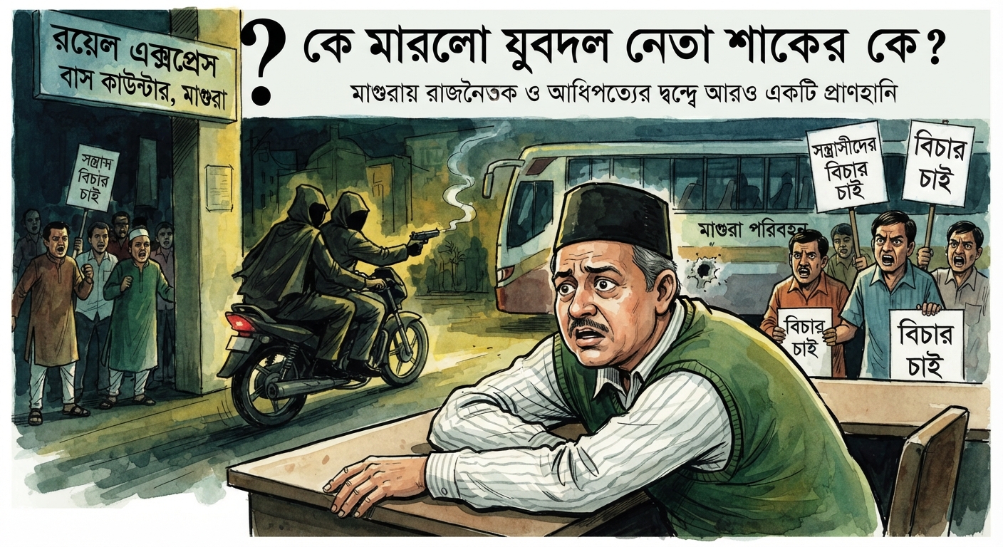 কে মারলো যুবদল নেতা শাকেরকে?
